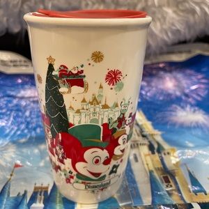 Disneyland Starbucks Holiday Ceramic Travel Tumbler